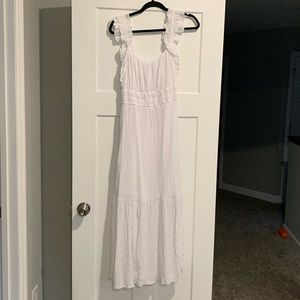Abercrombie Ruffle Strap Maxi Dress